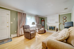 Living Room with gorgeous hard wood floors